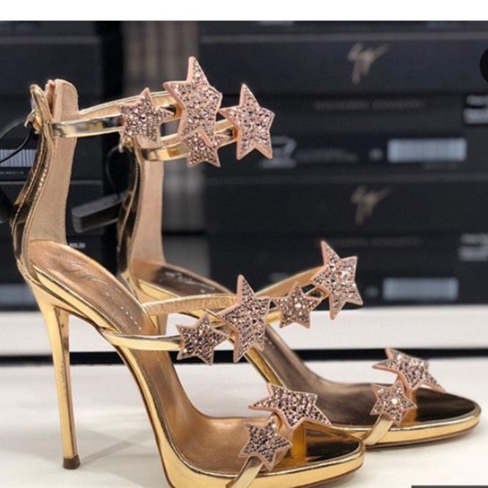 ⭐️giuseppe zanotti • NEW • rosegold star 4.7” heel - Picture 10 of 12
